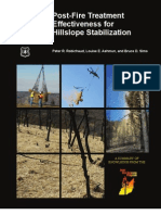 Post-Fire Treatment Effectiveness for Hillslope Stabilization