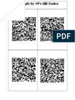 Multiply by 10s QR Codes