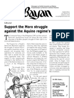 Support The Moro Struggle Against The Aquino Regime's Duplicity