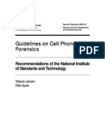 NIST Guidline Cellphone Forensics - SP800-101