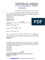 Prova Resolvida - Banco Do Brasil 2010