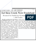Frankford Creek History
