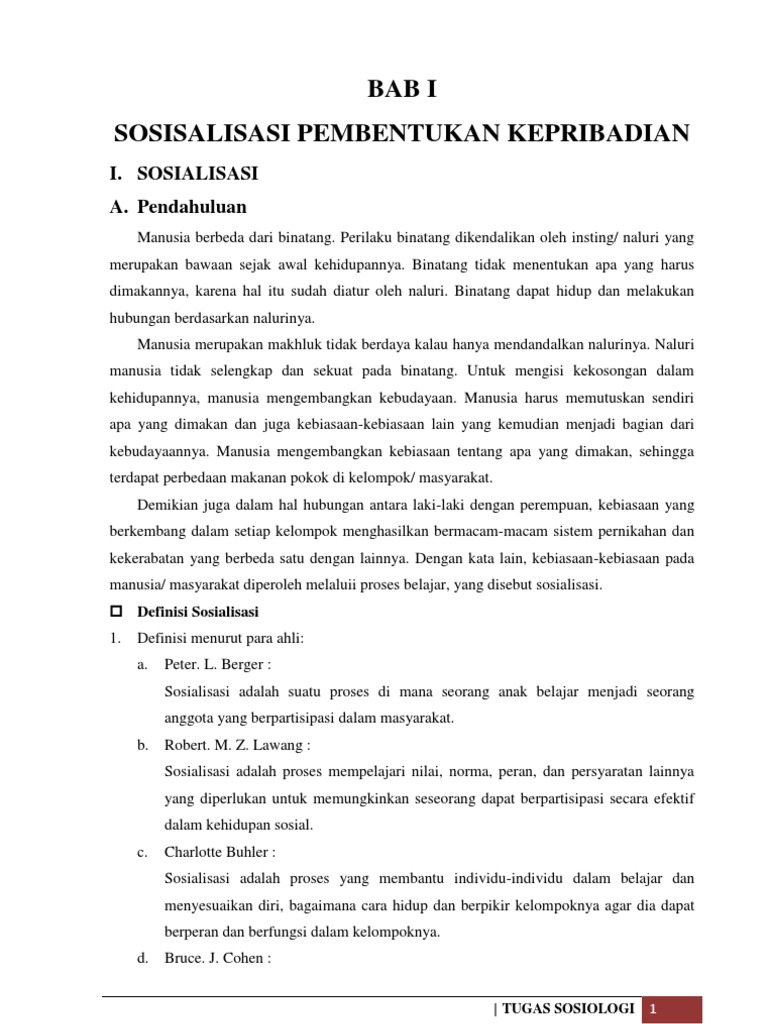 Materi Sosiologi Kelas X Semester 2