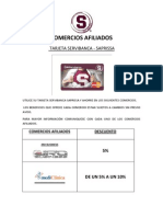 Comercios Afiliados Tarjeta Debito Saprissa