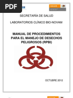 Bitácora de Residuos Peligrosos RPBI | PDF