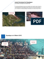 Damage Assessment Summary For Kyaukpyu:: (Based On Satellite Imagery Recorded On Morning of 25 October 2012)