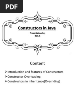 Constructors in Java