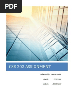 Cse 202 Assignment: Submitted By: Gaurav Pathak Reg - No: 11101366 Roll No.:RK1R06B29