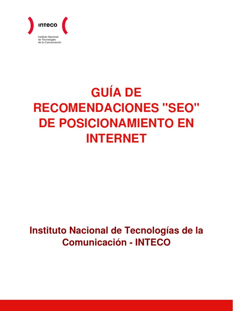 Guia de Recomendaciones SEO de Posicionamiento en Internet 2009 | PDF
