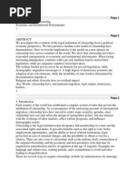 Evolution of Citizenship