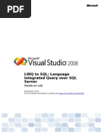 Linq To SQL Hands On Lab
