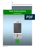 Sony Ericsson W705 W715 Test Instruction - Mechanical Rev1