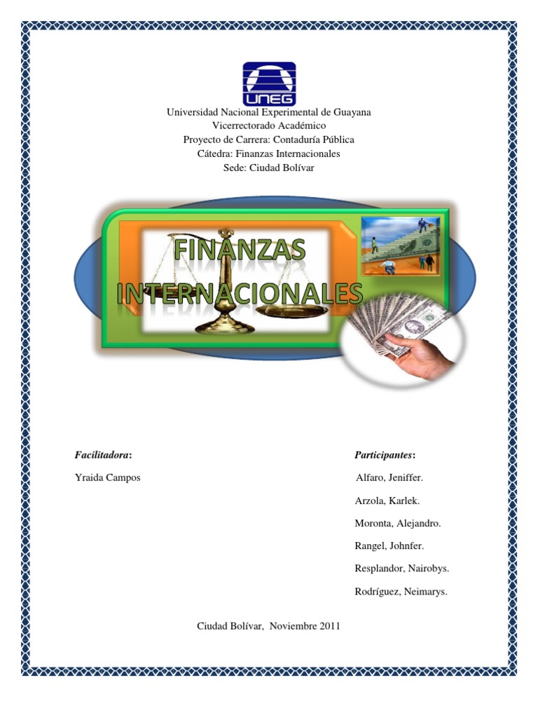 Introducción a Finanzas Internacionales | PDF | Tipo de cambio ...