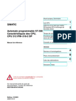 Automate Programmable S7 300 Caracteristiques Des CPU