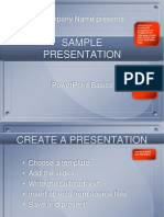 Sample Presentation: Company Name Presents