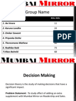 Mumbai - Mirror Decison Making