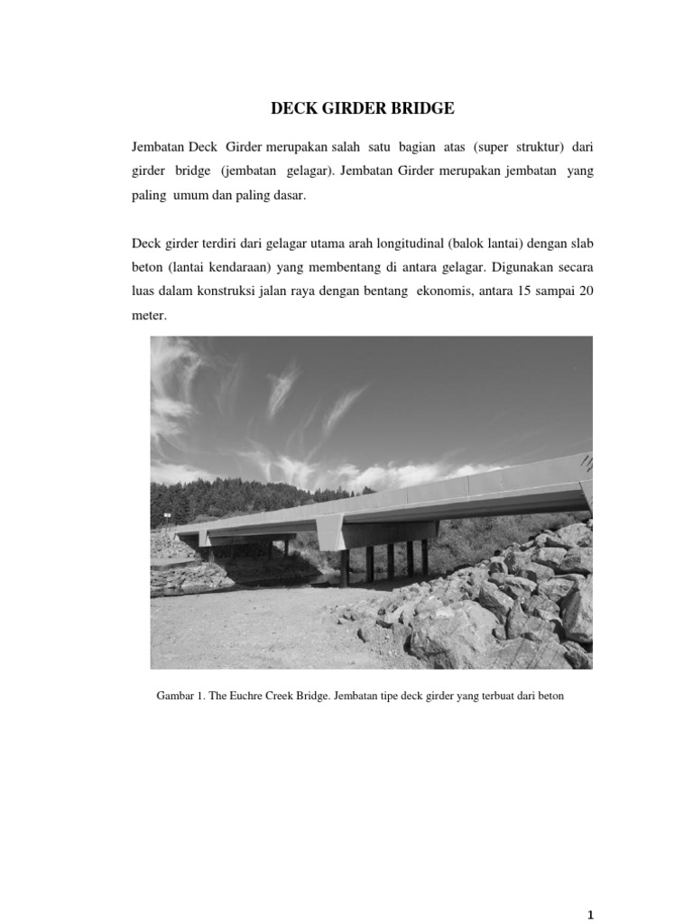 Deck Girder Bridge | PDF