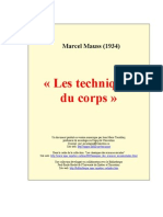 Techniques Du Corps MAUSSE