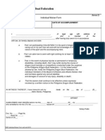 Philippine Dragon Boat Federation Waiver Form