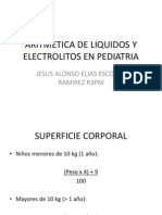 Aritmetica de Liquidos y Electrolitos en Pediatria