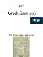 SET C Greek Geometry