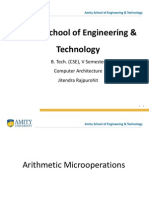 Amity School of Engineering & Technology: B. Tech. (CSE), V Semester Computer Architecture Jitendra Rajpurohit