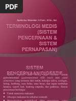 Terminologi Medis (Sistem Pencernaan & Sistem Pernapasan)