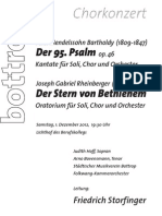 Programm Städtischer Musikverein Bottrop: Mendelssohn & Rheinberger (01.12.2012)