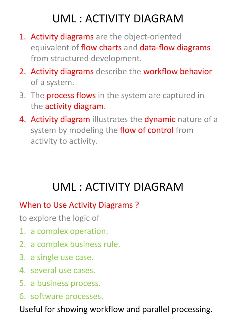 UML - Activity Diagrams | Download Free PDF | Unified Modeling Language ...