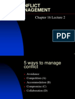 Chapter16 Lecture 2 Conflict Management