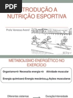 INTRODUÇÃO A NUTRIÇÃO ESPORTIVA
