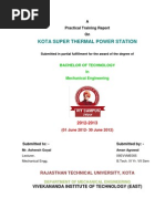 Download Kota Super Thermal Power Station Training Report by Aman agrawal SN111375659 doc pdf