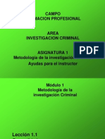 Metodología de La Investigación Criminal