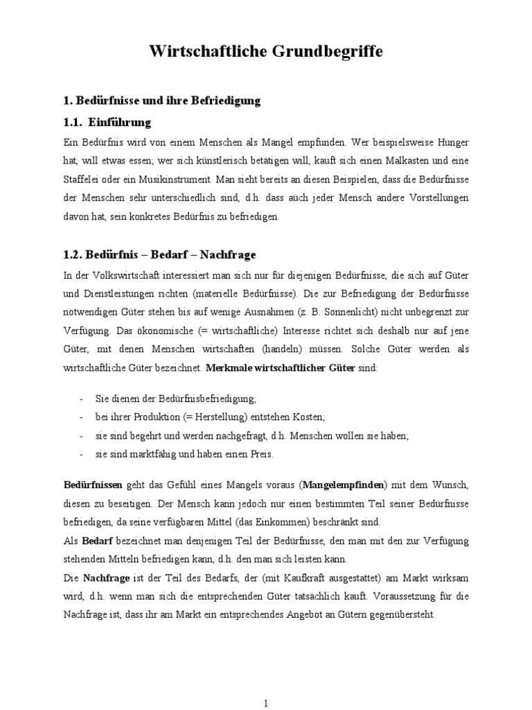 bedürfnis befriedigen Bedürfnisse befriedigen – aber welche? – Ernst-Barlach-Gesamtschule