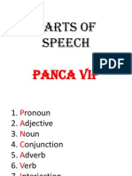 Parts of Speech: Panca Vip