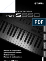 Manual Teclado Yamaha Psrs550