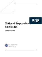 National Preparedness Guidelines September 2007 THIS PAGE INTENTIONALLY LEFT
