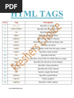 HTML Tags