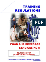 TR F and B Services NC II