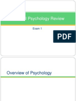 General Psychology Review 1