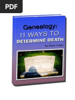 Download Genealogy  11 Ways to Determine Death by Robin Foster SN111426998 doc pdf