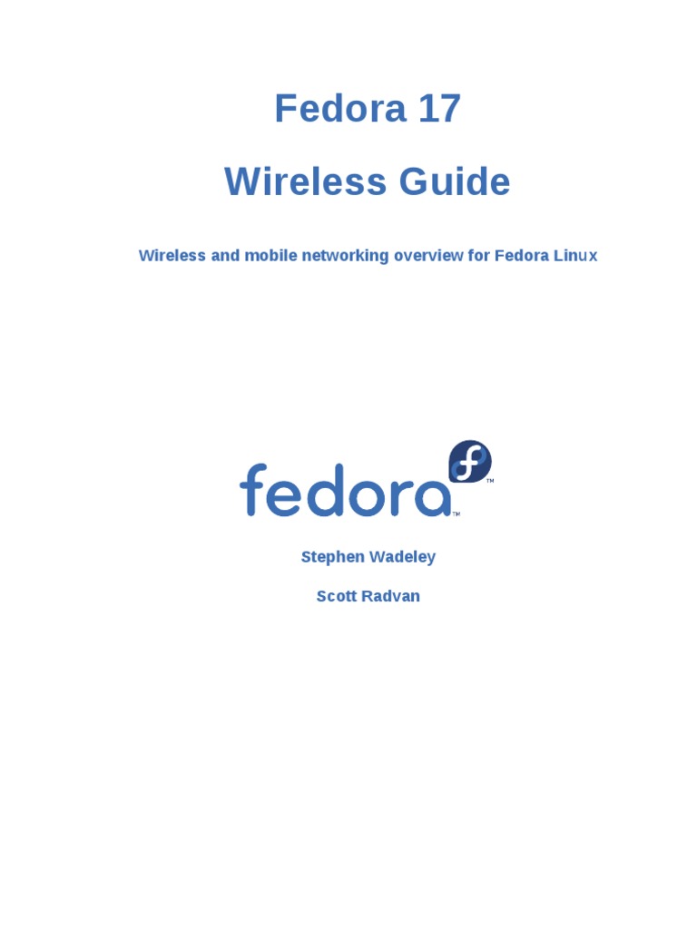 Fedora 17 Wireless Guide en US | PDF