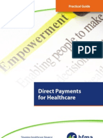 Direct Payments For Healthcare, HFMA, 2012