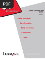 Lexmark E260 Service Manual