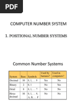 Computer Number System