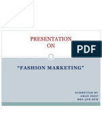 Presentation ON: "Fashion Marketing"