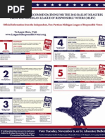 Download 2012 Michigan League of Responsible Voters Ballot Guide by Michigan League of Responsible Voters SN111471585 doc pdf