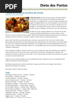 Tabela Da Dieta Dos Pontos