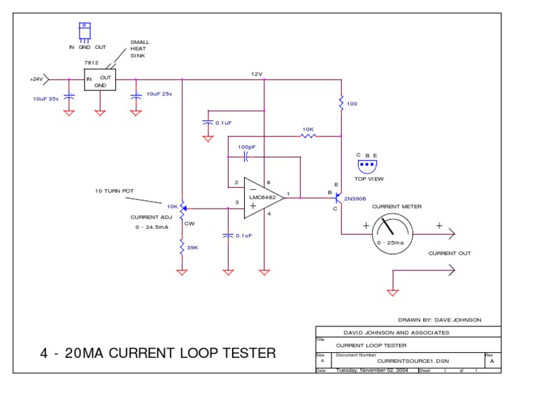4-20mA Current Loop Tester Design | PDF