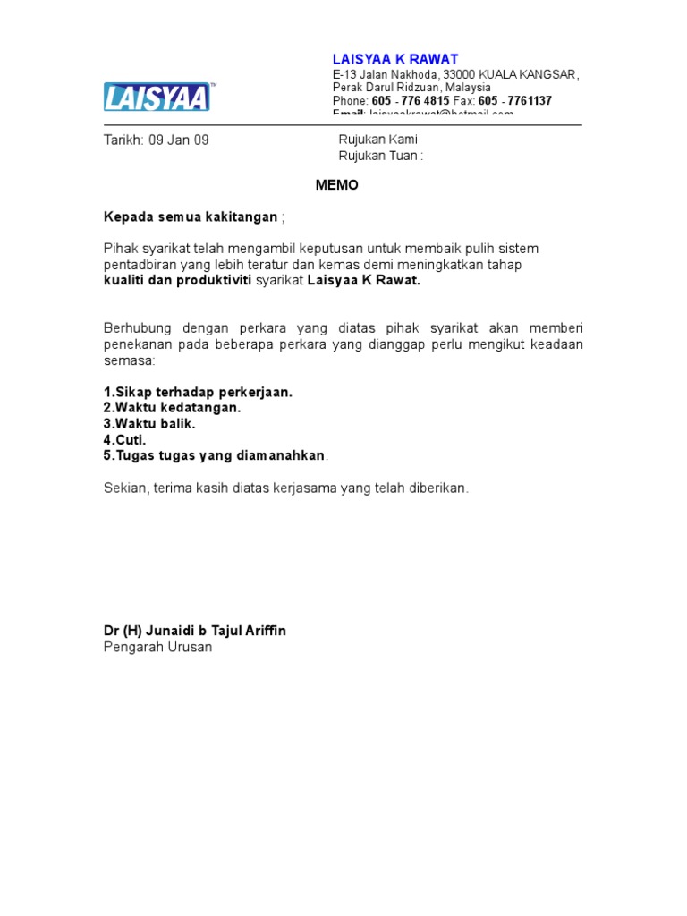 Memo Pdf